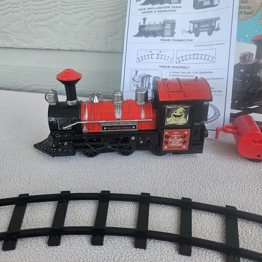 Nightmare Before Christmas Jack Skellington Holiday Express Train Set Battery